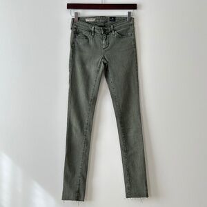 AG Adriano Goldschmied Women's Skinny Jeans in Olive